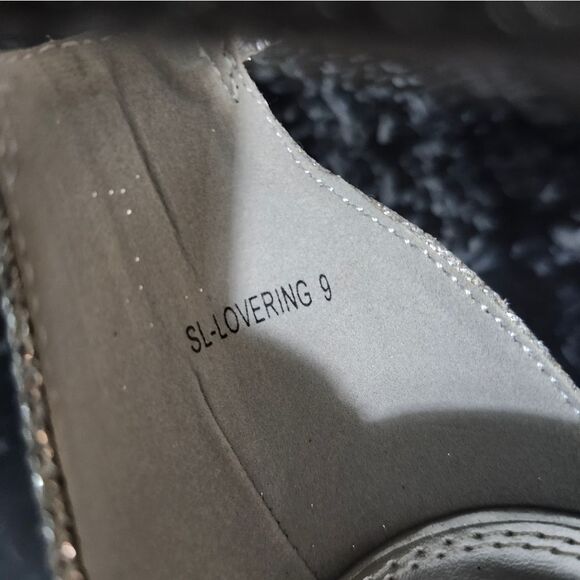 BRAND NEW SHOE LAND SHIMMER GLITTER  HIGH HEEL STILETTO ROUND TOE SANDAL - Picture 14 of 16